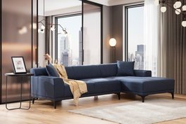 Atelier Del Sofa Petra R Corner - Sofá Esquinero Azul